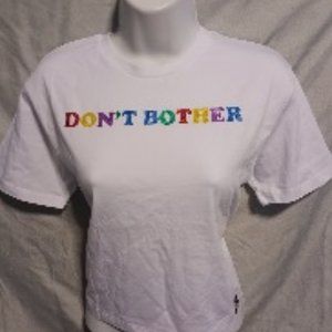 Hype Don't Bother Girls Crop Top Tshirt with Glitter